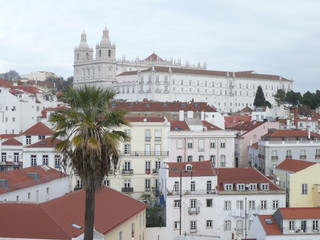 Naklejka na ściany i meble Monastery view in Lisboa
