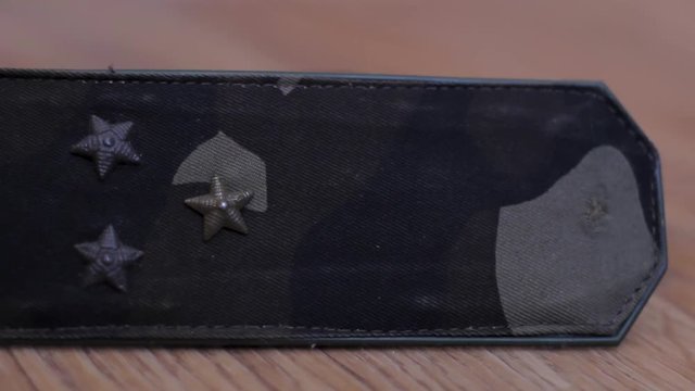 Military shoulder straps of the senior lieutenant