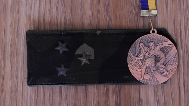 Military shoulder straps of the senior lieutenant