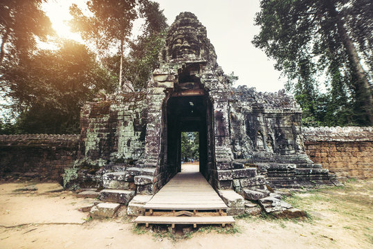 Entrance to Banteay Kdei temple, Angkor, Cambodia