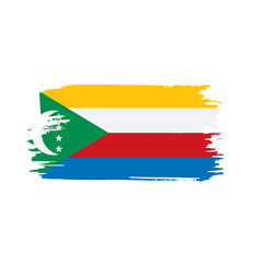 Comoros flag, vector illustration