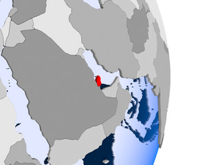 Eritrea on globe