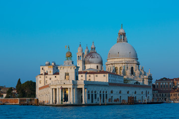 Fototapeta na wymiar Santa Maria della Salute church on a morning, Venice, Italy