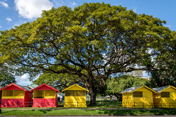 Vendor Booths around The Queen's Park Savannah