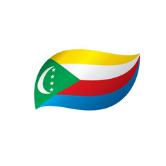 Comoros flag, vector illustration