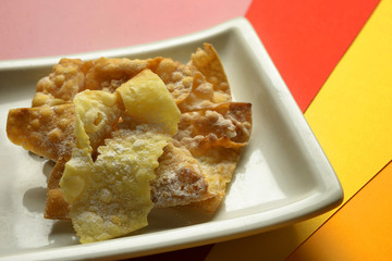 carnival sweet on multicolor background
