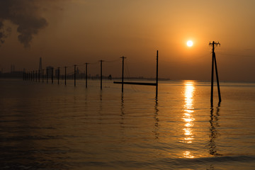 夕暮れの江川海岸