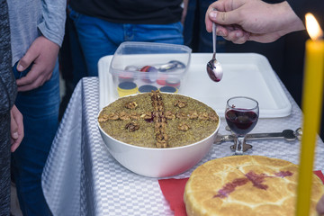 Domestic Orthodox cake to old customs