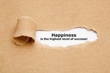 Happiness Is The Highest Level Of Success - obrazy, fototapety, plakaty