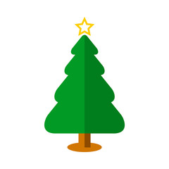 Basic Christmas Tree Vector Illustration