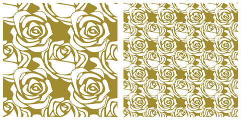 Seamless pattern of rose.