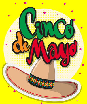 Card template for Cinco de mayo festival
