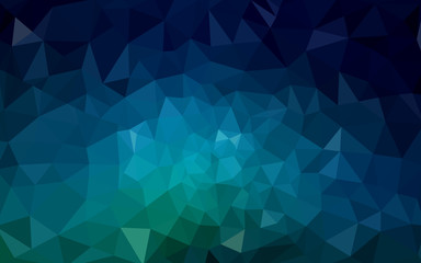 Dark Blue, Green vector abstract perspective background.