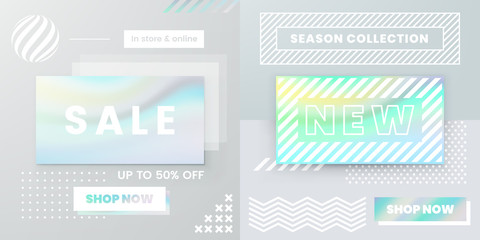 Vector Design for Sale Web Banners, Posters