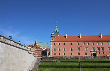 Fototapeta na wymiar Plaza del Castillo, Varsovia, Polonia