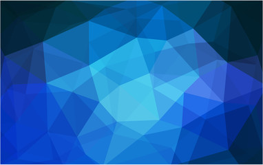 Obraz premium Light BLUE vector polygonal design pattern. Consist of gradient triangles in origami style.