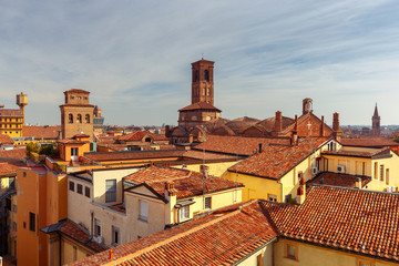 Bologna. Aerial view of the city.