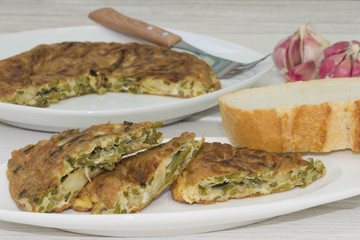 Tortilla de espárragos verdes 