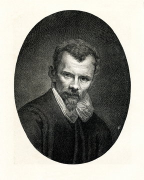 Self-portrait of Annibale Carracci, italian painter (from Spamers Illustrierte  Weltgeschichte, 1894, 5[1], 444)
