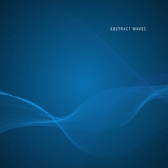 Abstract colored wave or curved line element for design. Vector illustration.