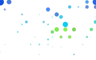 Dark BLUE vector banner set of circles, spheres.