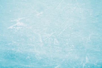 Fototapeta Ice Texture on Skating Rink - Blue obraz