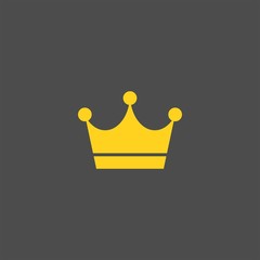 Crown flat vector icon