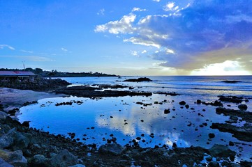 Sunset over the Pacific Ocean