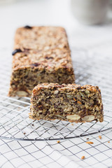 Loaf of Homemade Gluten-Free Bread with nuts