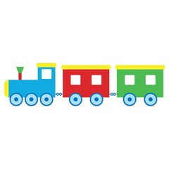 Fototapeta premium Vector illustration of a toy train