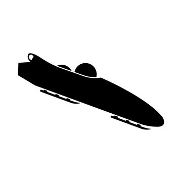 Bobsled. Teams of 2. Icon on white background