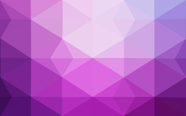 Fototapeta premium Light Purple vector Polygon Abstract Background. Polygonal Geometric Triangle.