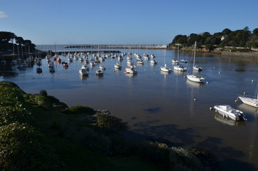 Pornic, code de jade, port et embouchure de la rivière