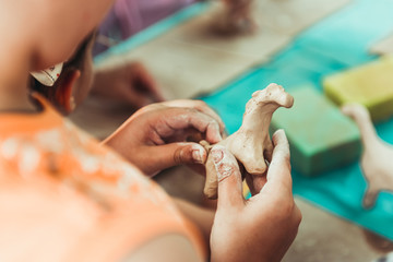 children's hands sculpts