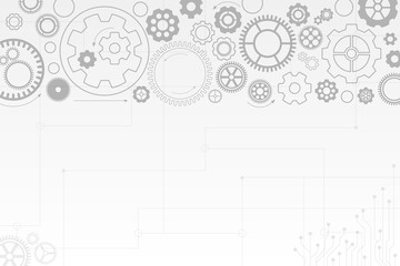 Obraz premium Vector light abstract technology background.