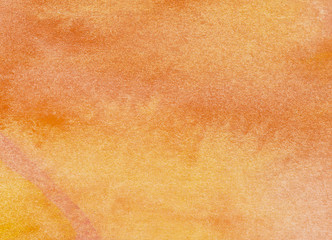 Background - watercolor painting in orange and yellow