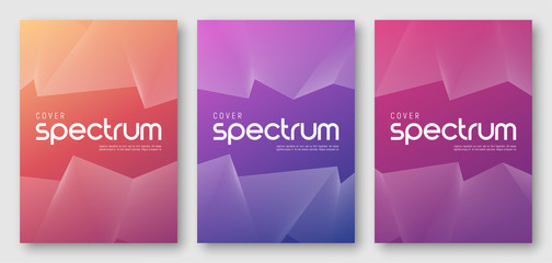 Minimalist abstract gradient cover designs