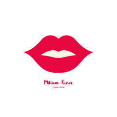 Millions Kisses. Illustration for Valentine's day