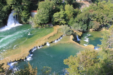 Wasserfälle im Krka Nationalpark Kroatien