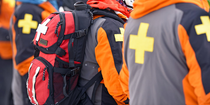 First aid ski patrol