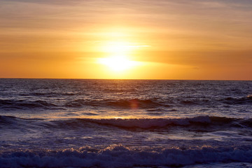 Fototapeta na wymiar Sunset over Malibu