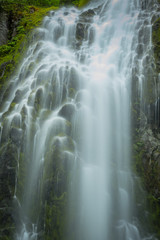 Obraz na płótnie Canvas Water Washes Over Upper Proxy Falls