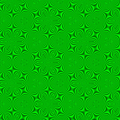 Fototapeta na wymiar Spring Card on Eco Pattern with Green flowers