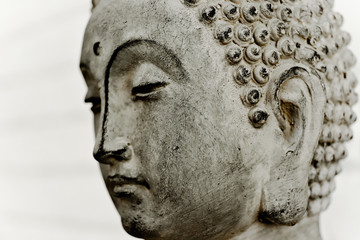 Visage Bouddha - obrazy, fototapety, plakaty