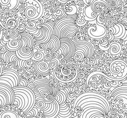 Abstract beautiful vector seamless pattern with wavy lines. You can use any color of background