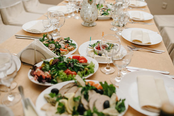 Photo of snack platters on the table