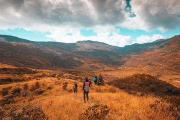 Obraz premium Walking to Laguna de las Lajas