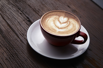 latte art heart