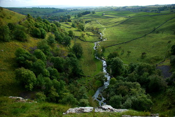 The incredible view from the top of Malham Cove in the Yorkshire Dales National Park