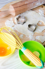 Ingredients ready for baking cookies
